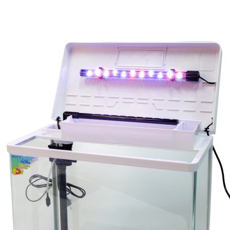 Аквариум Boyu MS-520 45 л с LED светильником и фильтром, белый​