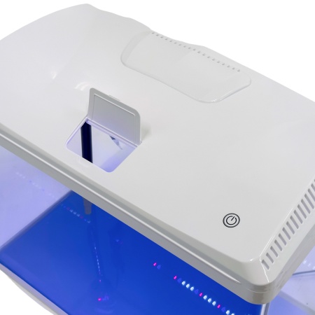 Аквариум Boyu EC-600 панорамный, 66 л, с фильтром и LED-лампой, белый​