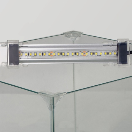 Аквариум Newa Ego LID, EL 30W, 28 л панорамный, LED освещение, белая стеклянная крышка​