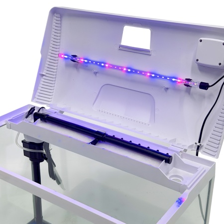 Аквариум Boyu EC-600 панорамный, 66 л, с фильтром и LED-лампой, белый​