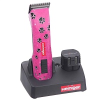 Машинка Heiniger Saphir Pink для стрижки животных, собак, кошек с 2-я аккумуляторами и лезвием #10 1