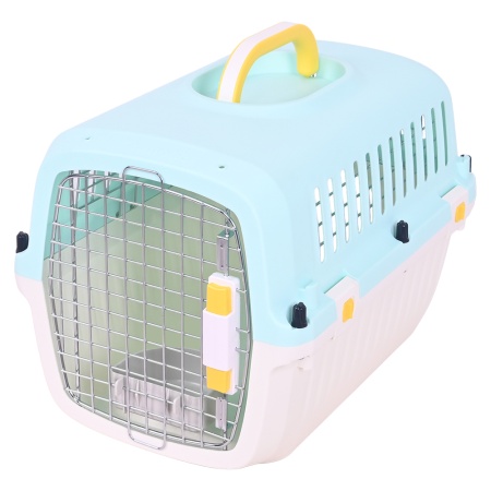 Переноска Transport 52x35x34 см для кошек и собак Pet Choice стандарт IATA, голубая