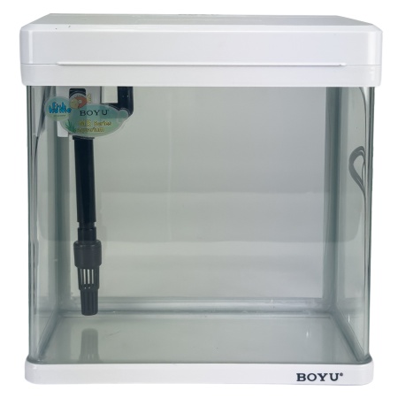 Аквариум Boyu MS-220 7,5 л с LED светильником и фильтром, белый​