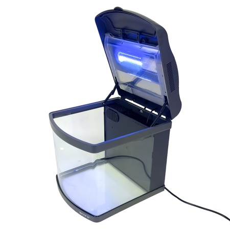 Аквариум Boyu Mini MT-408A, 32 л, с фильтром, 1 LED лампа, серый​