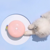 Игрушка для кошек Pawgether PL1 с перьями интерактивная, розовая