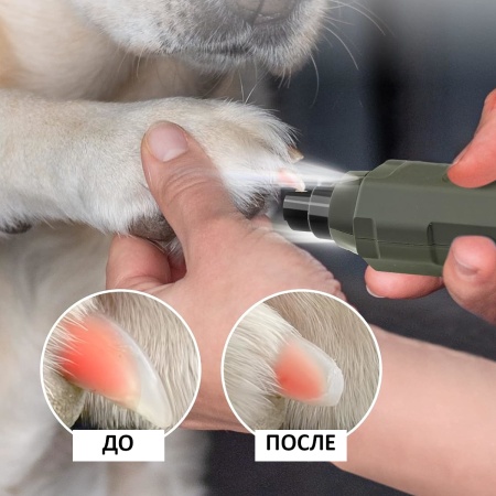 Гриндер для кошек и собак Petwant N60 USB, подсветка, LED индикатор, 6 скоростей, зеленый