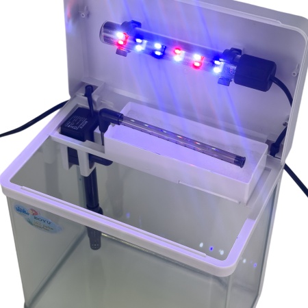 Аквариум Boyu MS-220 7,5 л с LED светильником и фильтром, белый​