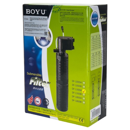 Фильтр внутренний Boyu SP-1300A для аквариума многофункциональный 400 л/час