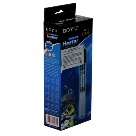 Нагреватель для аквариума Boyu HT-825 25 Вт, терморегулятор, стекло на 20−40 л