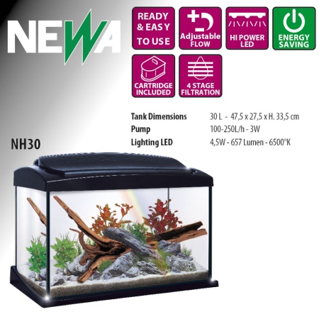 Аквариум Newa Hobby NH 30, 30 л с фильтром и LED освещением​