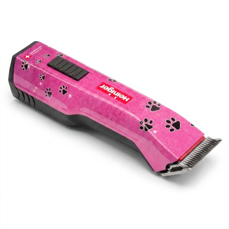 Машинка Heiniger Saphir Pink для стрижки животных, собак, кошек с 2-я аккумуляторами и лезвием #10 1