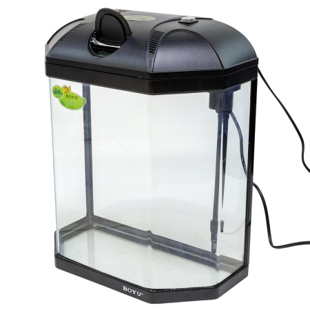 Аквариум Boyu LJ-380 25 л с системой фильтрации и освещением, черный​