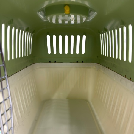 Переноска Transport 61.1x40.5x41.9 см для кошек и собак Pet Choice стандарт IATA, зеленая 