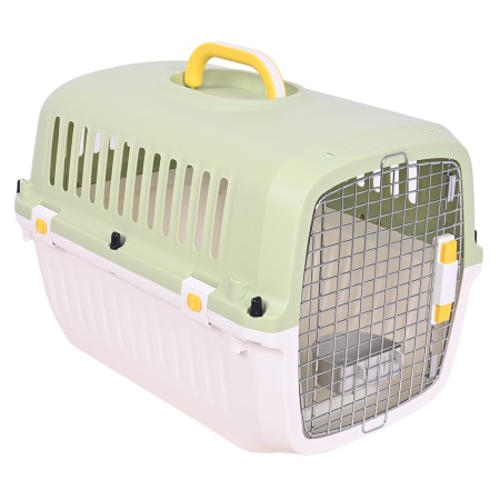 Переноска Transport 61.1x40.5x41.9 см для кошек и собак Pet Choice авиа  стандарт, зеленая​
