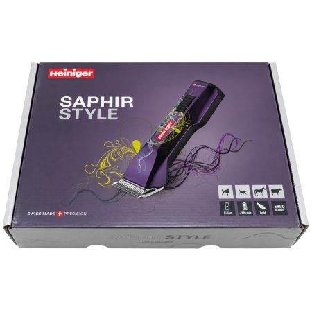 Машинка Heiniger Saphir Style для стрижки животных, собак, кошек с 2-я аккумуляторами и лезвием #10 