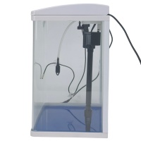 Аквариум Boyu HG-300 панорамный 22 л, LED освещение, дисплей, фильтры, белый