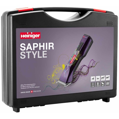 Машинка Heiniger Saphir Style для стрижки животных, собак, кошек с 2-я аккумуляторами и лезвием #10 