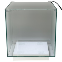 Аквариум Newa Ego LID, EL 30W, 28 л панорамный, LED освещение, белая стеклянная крышка