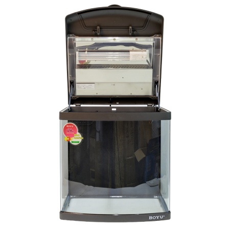 Аквариум Boyu Mini MT-508A, 80 л, с фильтром, 1 LED лампа, серый​