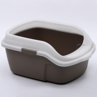 Лоток для кошек с высокими бортиками Sanitaire Range 51х39х24 см, коричневый