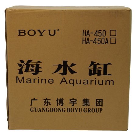 Аквариум Boyu Marine HA-450A морской 80 л с задним сампом, черный​