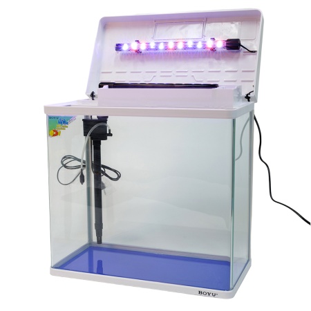 Аквариум Boyu MS-520 45 л с LED светильником и фильтром, белый​