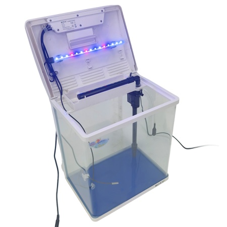 Аквариум Boyu HG-300 панорамный 22 л, LED освещение, дисплей, фильтры, белый