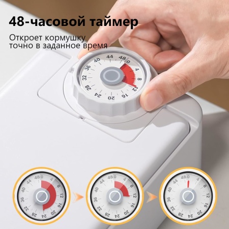 Автокормушка Petzengo PF22-S Solo 1 секция 350 мл с миской из нержавеющей стали с охлаждением, для в