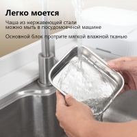 Автокормушка Petzengo PF22-S Solo 1 секция 350 мл с миской из нержавеющей стали с охлаждением, для в