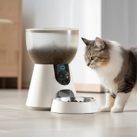 Автокормушка Petwant F17C 4 л  для сухого корма с HD камерой, миска из нержавеющей стали, белая